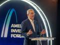 Presidente de La República Dominicana, Luis Abinader, durante la jornada inaugural del Americas Investment Forum. (Foto: Cortesía)