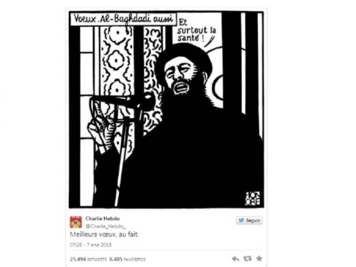 Último twit de Charlie Hebdo se dirigió a líder de ISIS