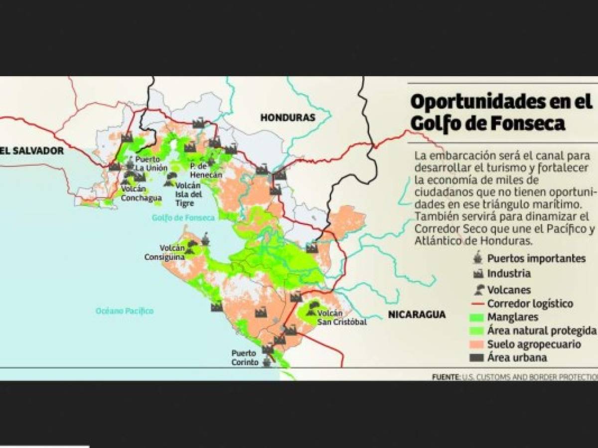 Honduras, El Salvador y Nicaragua esperan activar el ferry en el Golfo de Fonseca en 2020