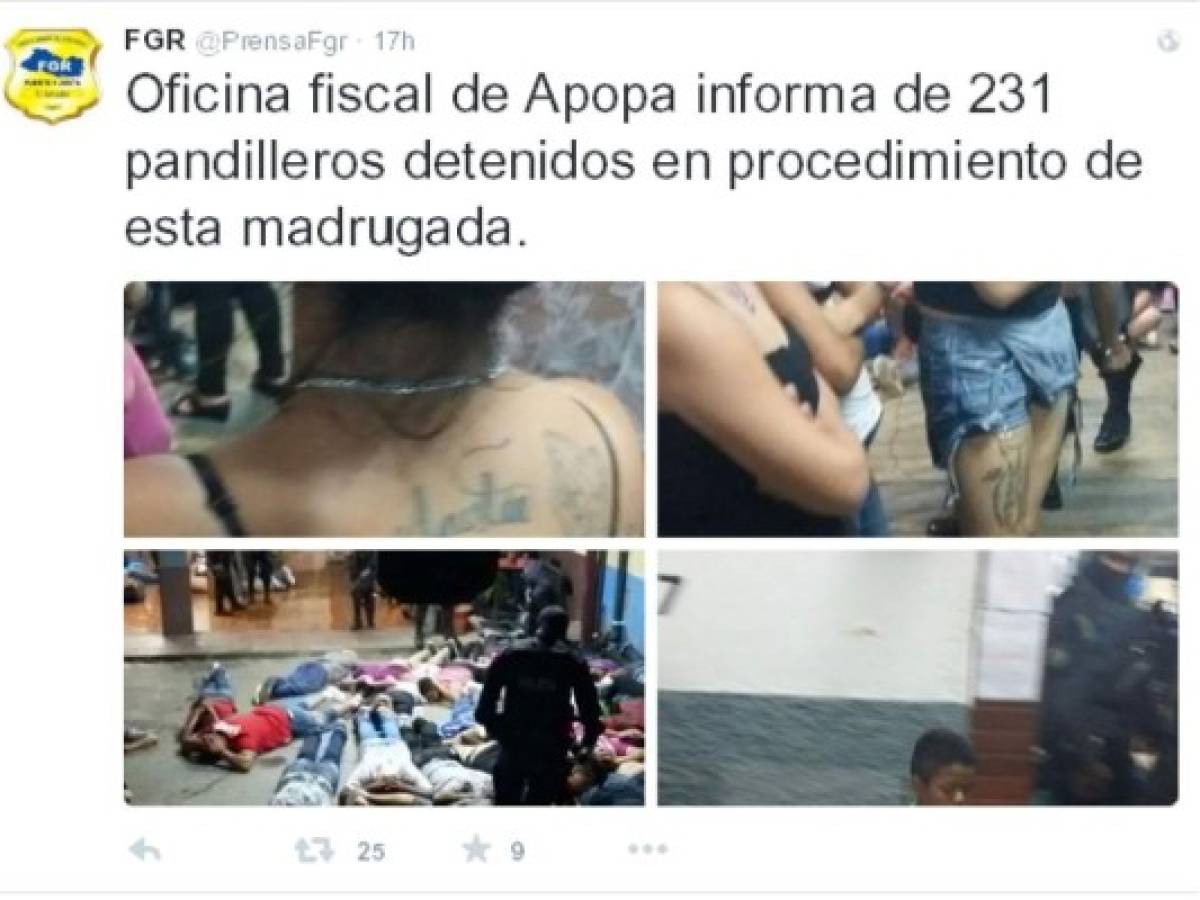 Megaoperativo: detienen a más de 200 pandilleros