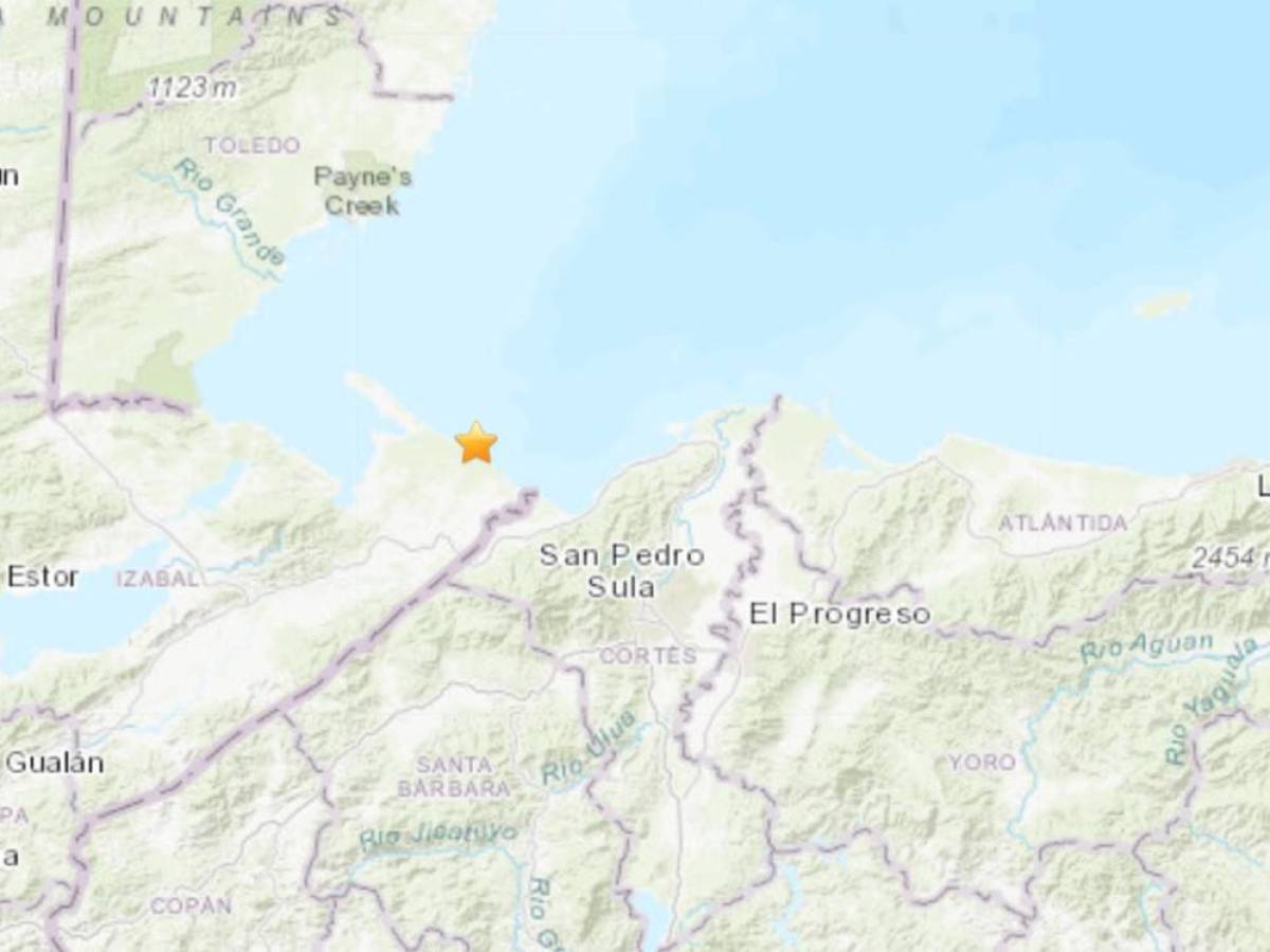 Temblor de 5,7 grados se registra entre Guatemala y Honduras