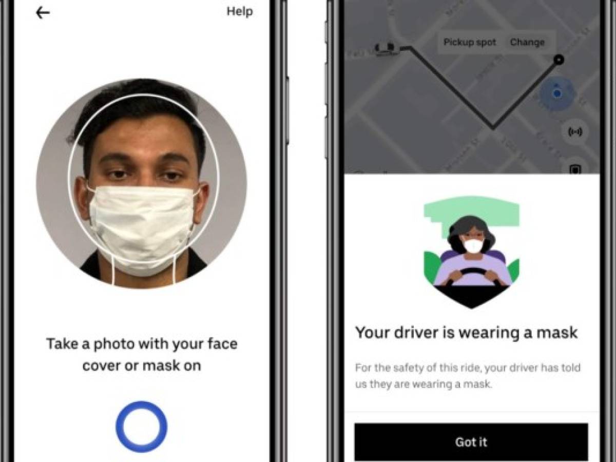 Uber verificará uso de cubrebocas