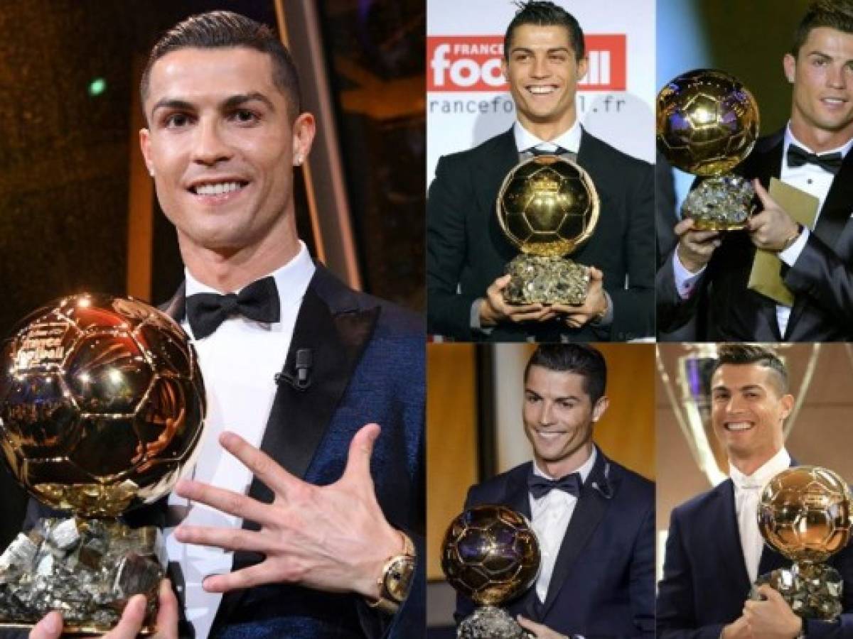 Cristiano Ronaldo gana su quinto Balón de Oro