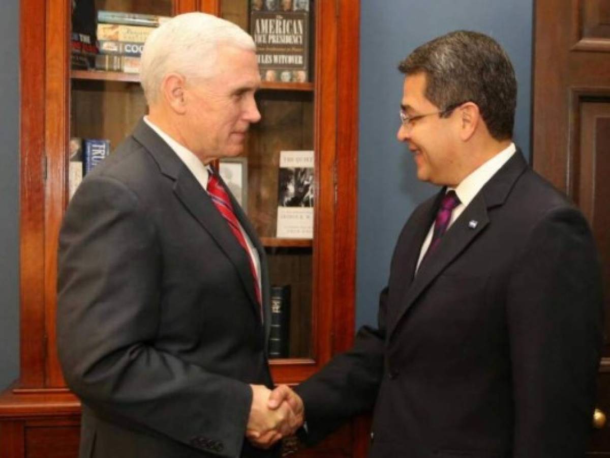 Vicepresidente de EEUU se compromete a mantener 'relaciones estrechas' con Honduras