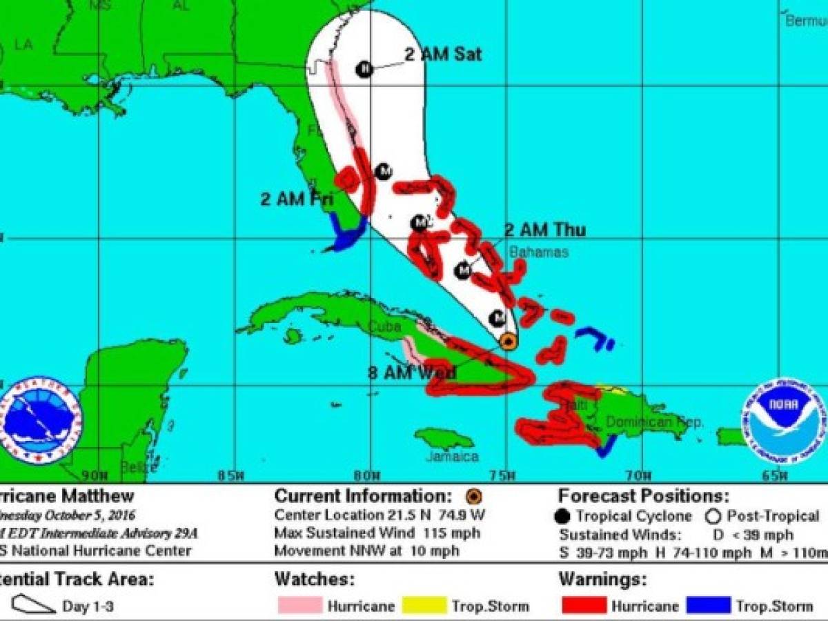 La Florida se prepara para el impacto del Huracán Matthew