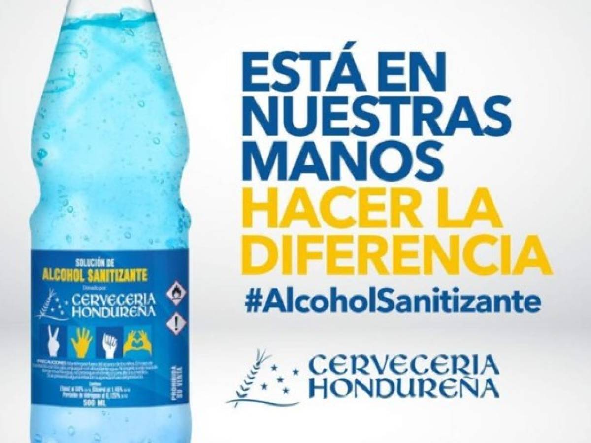 Cervecería Hondureña elabora alcohol sanitizante