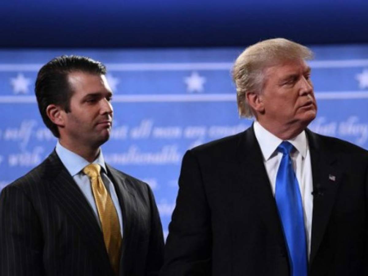 Trump Jr. mostró interés en datos comprometedores de Hillary Clinton