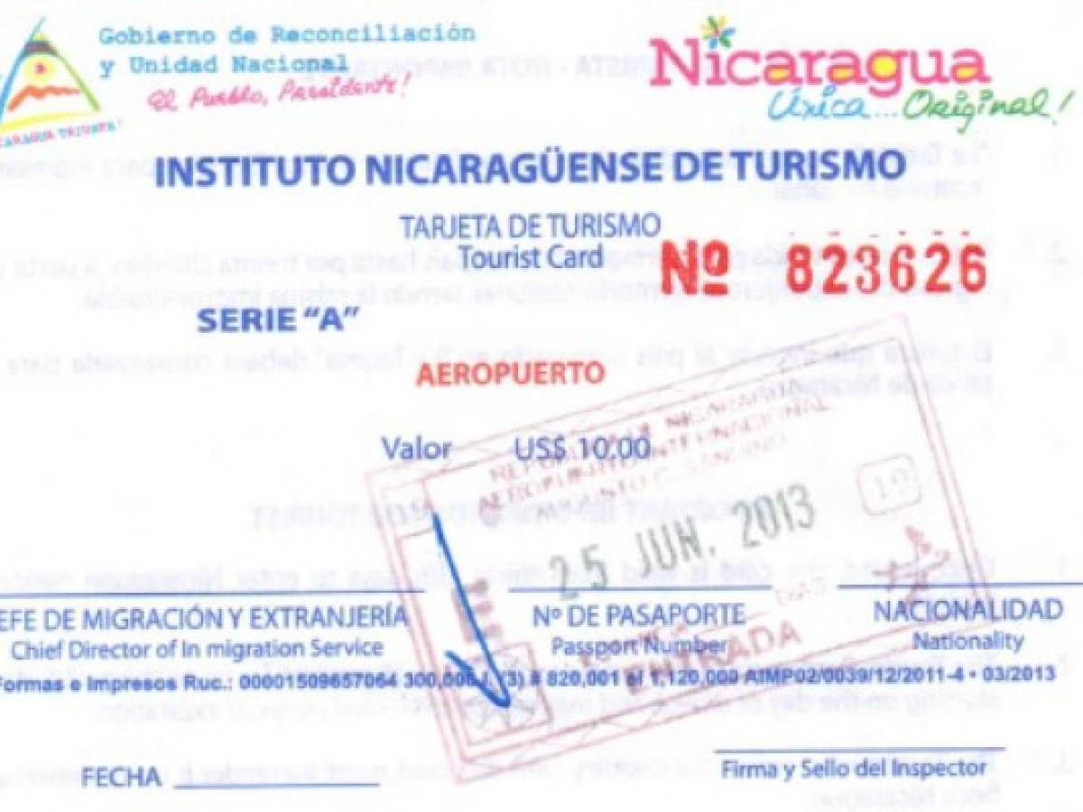 No se necesitará efectivo para entrar a Nicaragua
