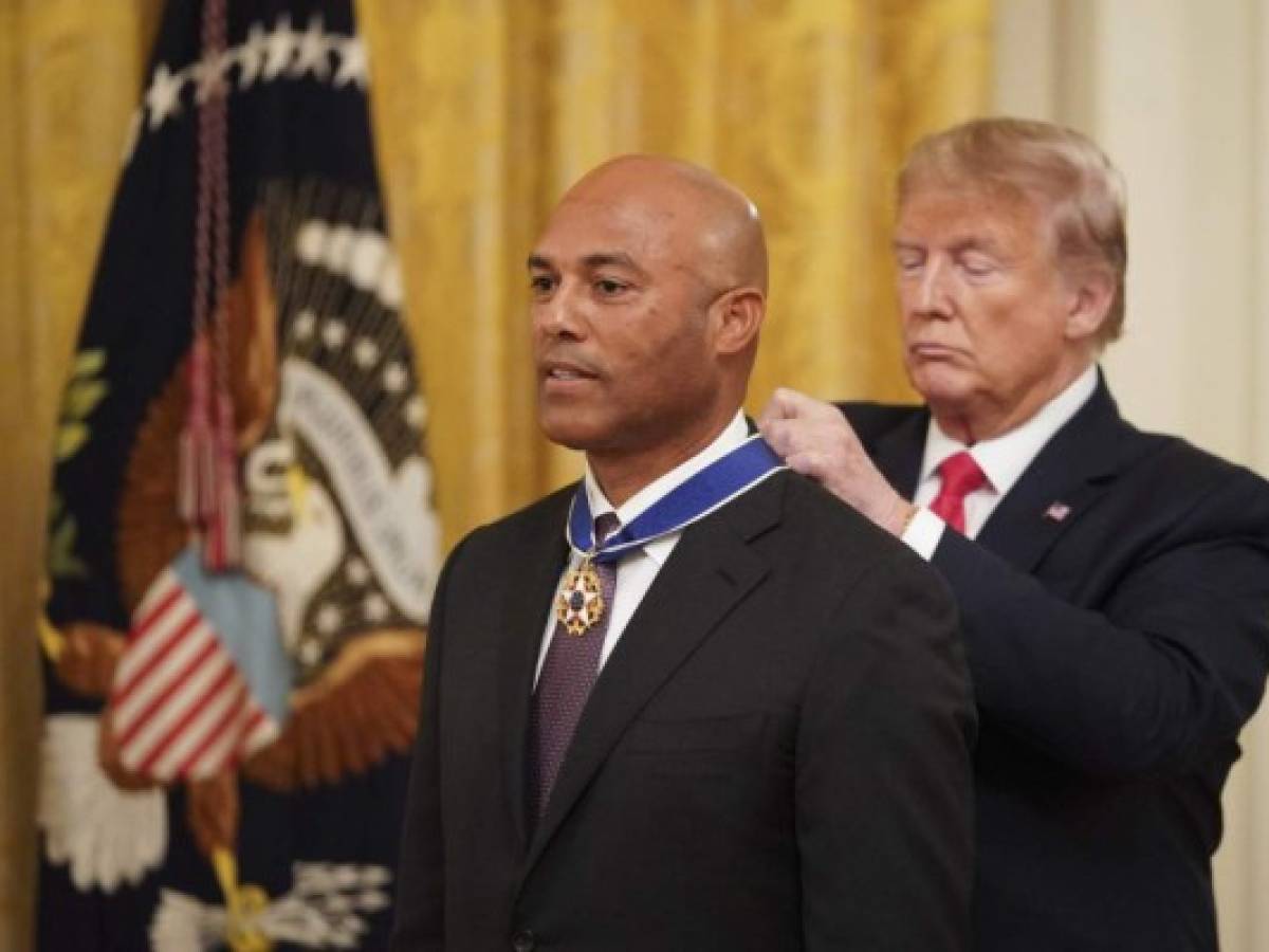 Panameño Mariano Rivera recibe Medalla Presidencial de la Libertad