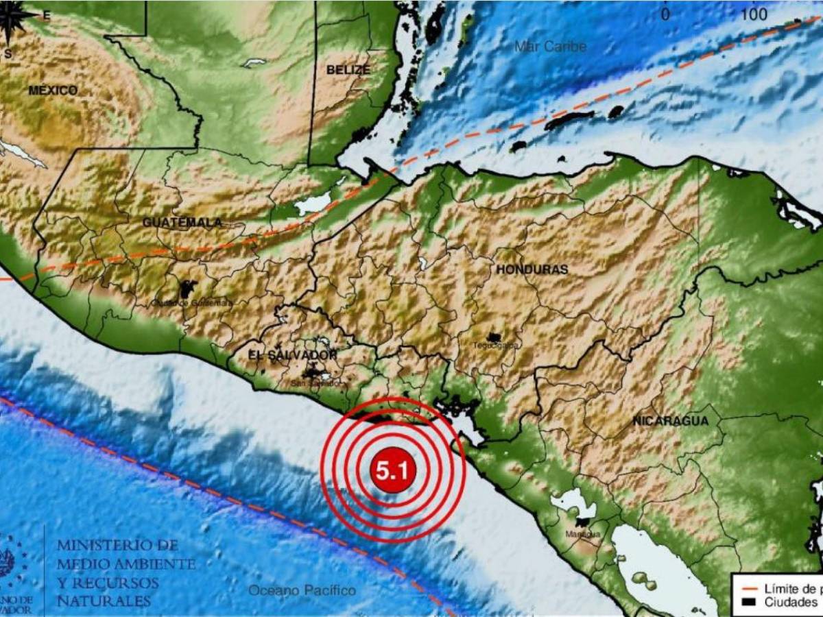 El Salvador: registran más de 100 réplicas tras el sismo del 6,8 grados del martes