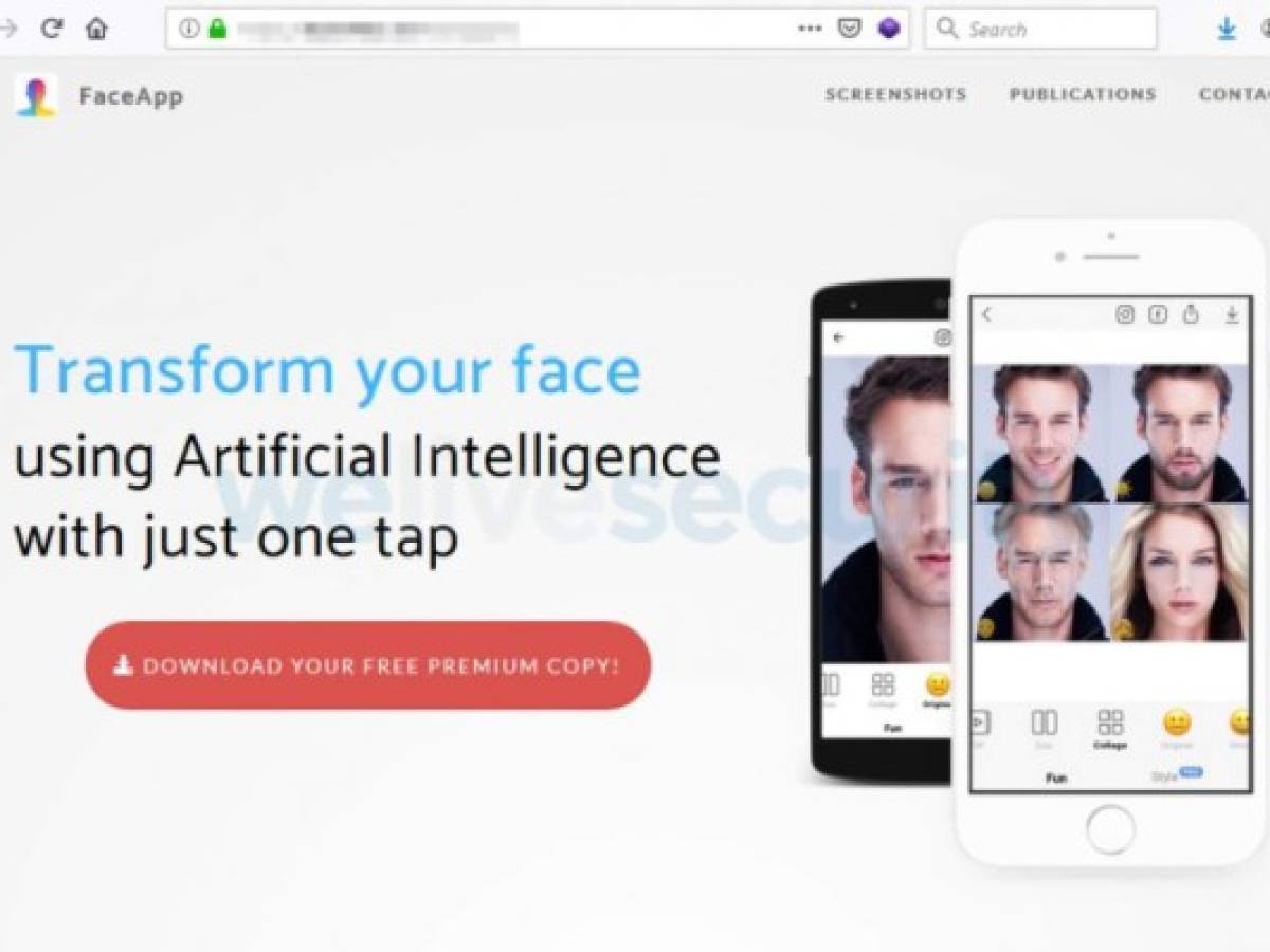 ESET advierte sobre falsa versión de FaceApp 'Pro”