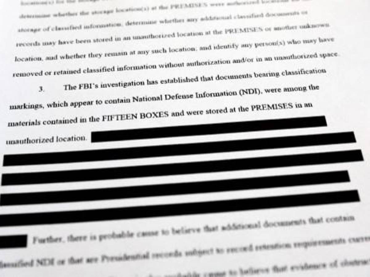 Donald Trump ‘probablemente ocultó’ documentos secretos