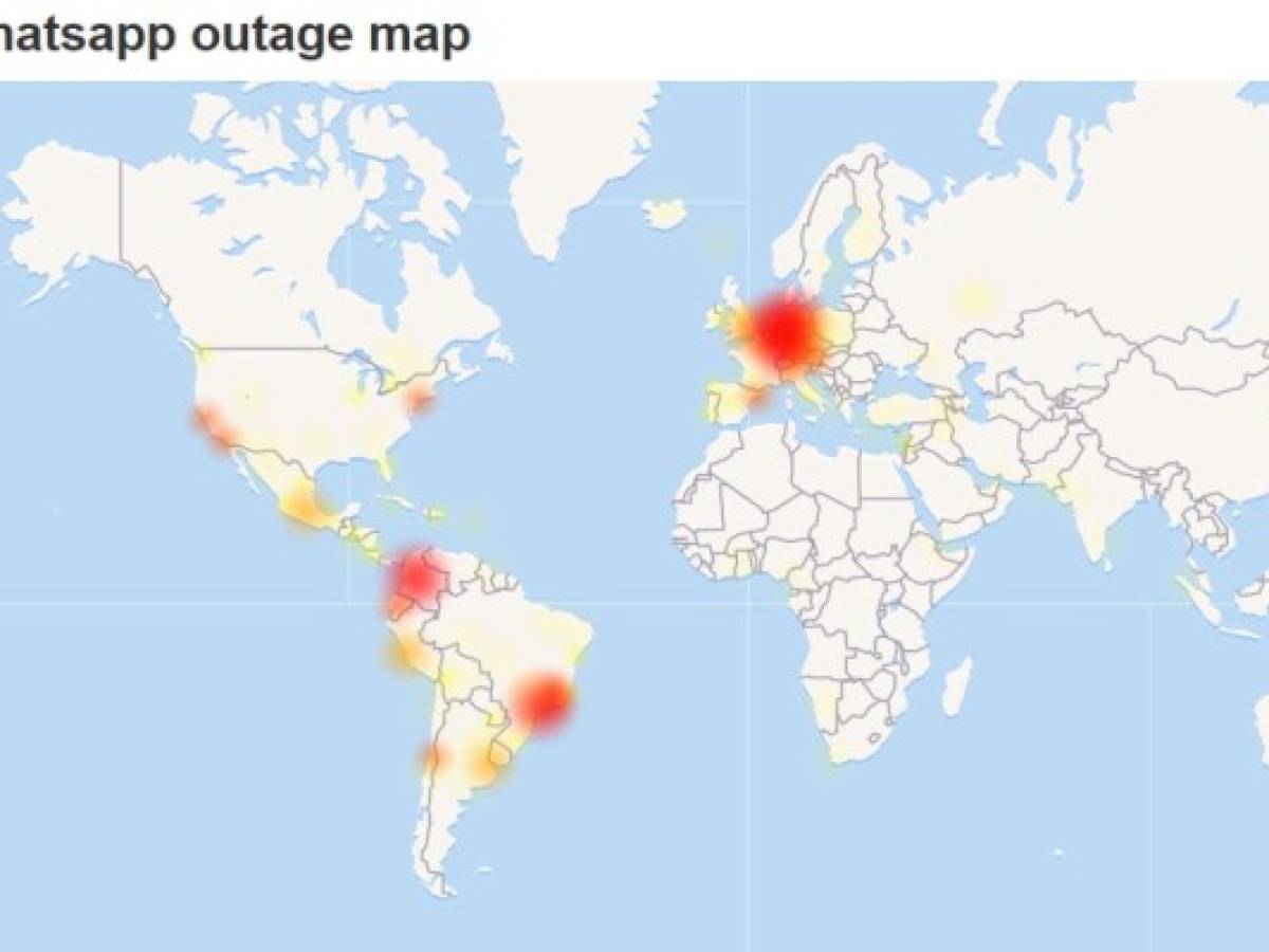 WhatsApp registra una falla mundial