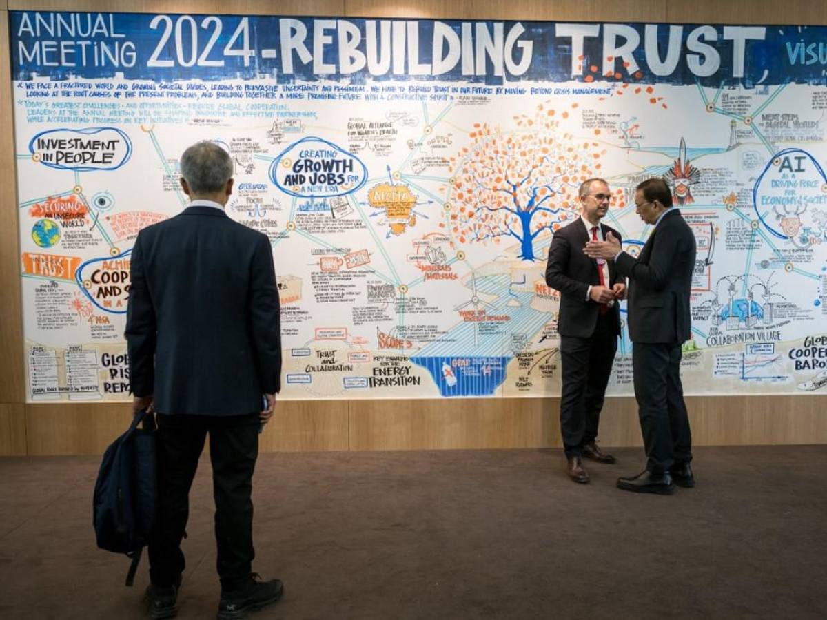 Reconstruir confianza, tema central de Foro Davos 2024