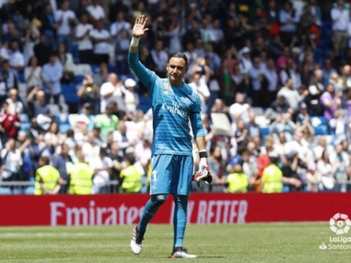 Ovación de pie para Keylor Navas en su último partido en el Real Madrid