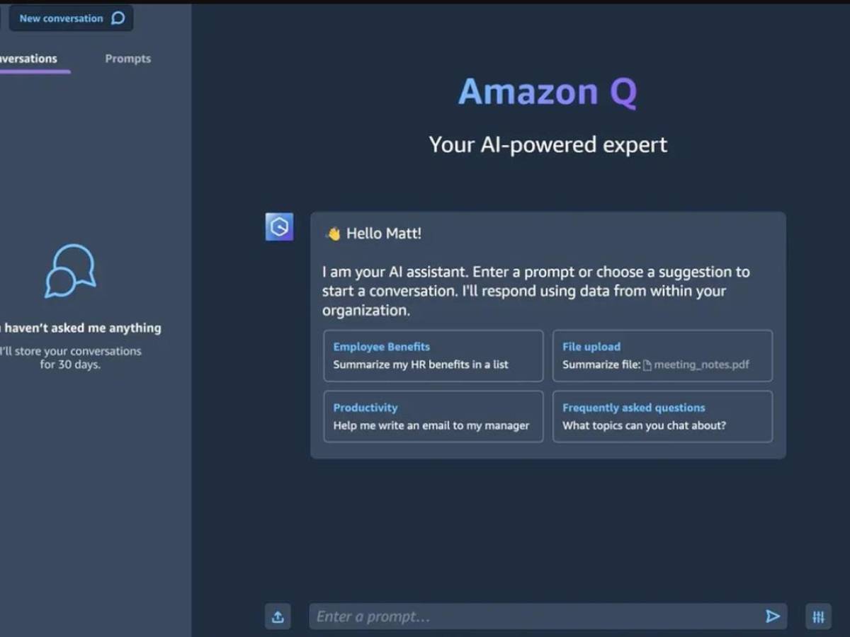 Así es 'Q', el chatbot de inteligencia artificial de Amazon