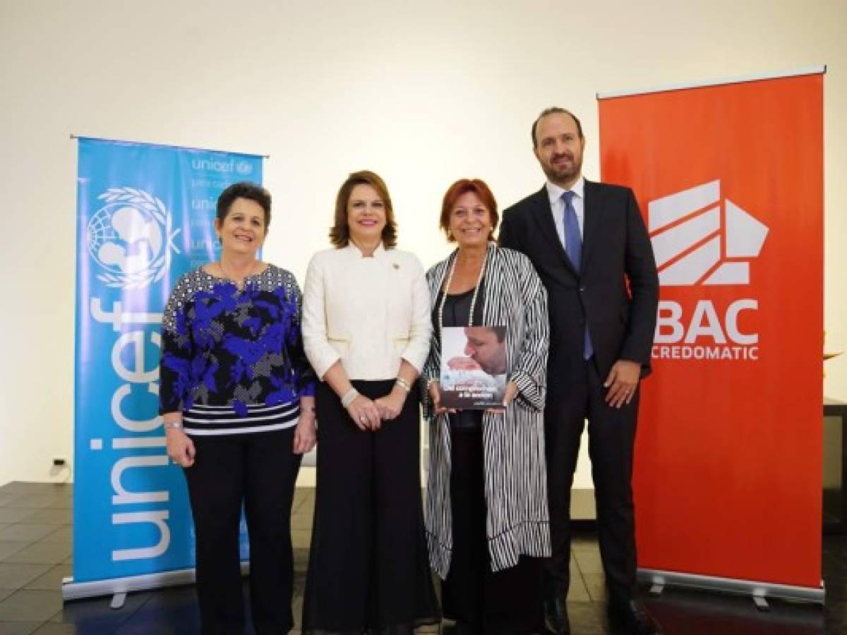 UNICEF y BAC Credomatic firman alianza por los niños y niñas de Centroamérica