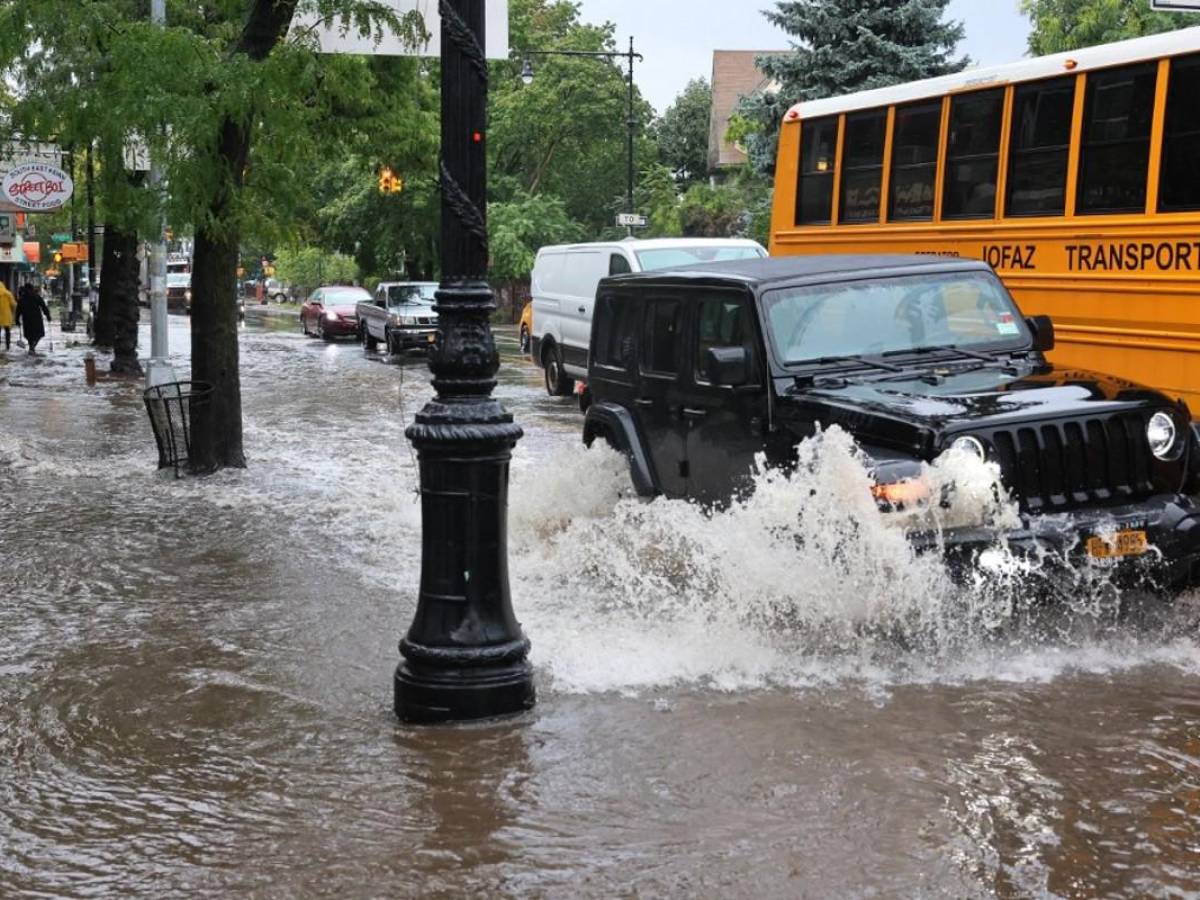 Nueva York: inundada por lluvias torrenciales