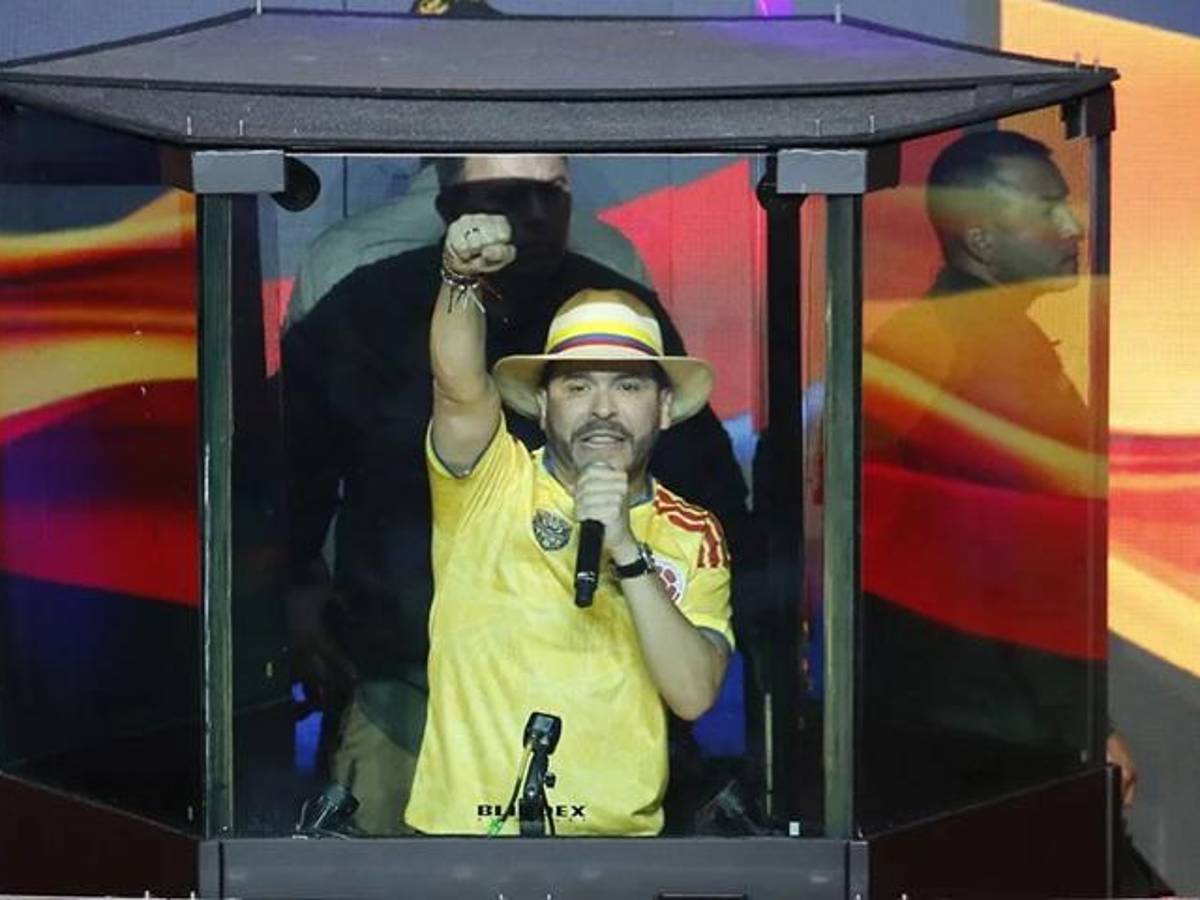Abelardo de la Espriella durante un evento de campaña, en Medellín (Colombia). EFE/ STR