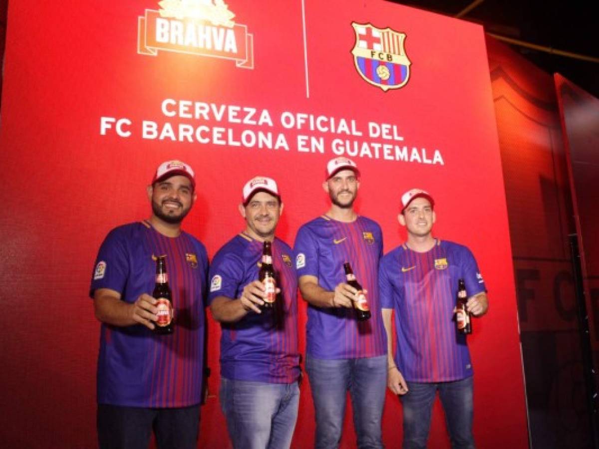 Cerveza Brahva, patrocinador oficial del Fútbol Club Barcelona en Guatemala