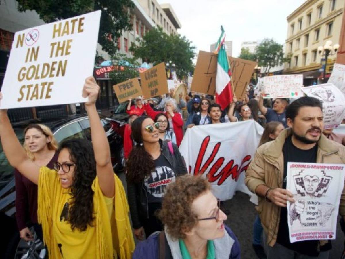 Protestas en California antes de la llegada de Trump