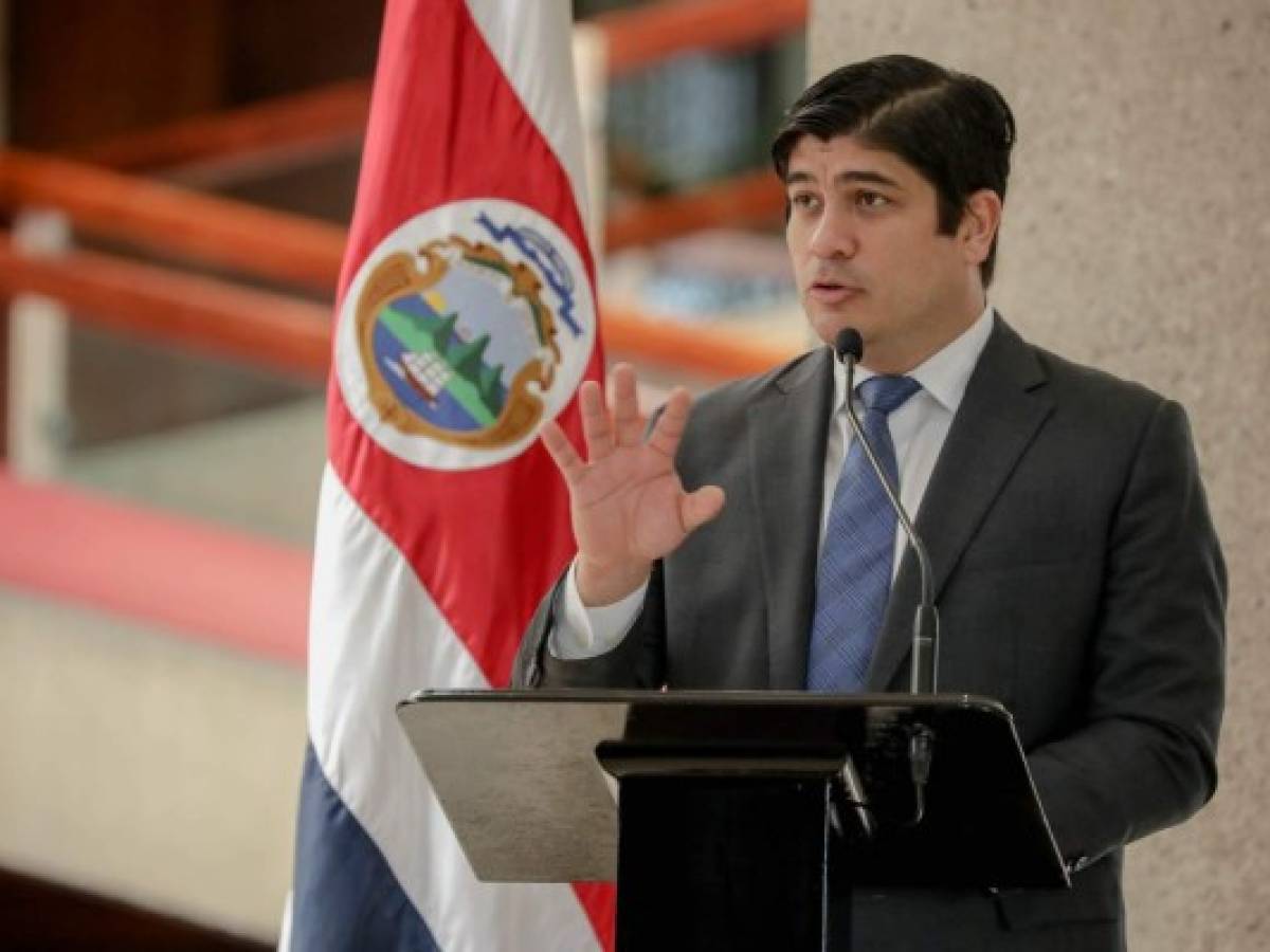 Presidente de Costa Rica da positivo por Covid-19