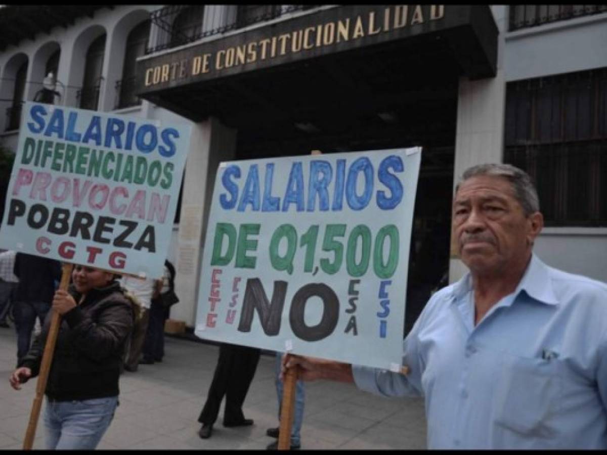 Guatemala no descarta ahora aplicar salario diferenciado