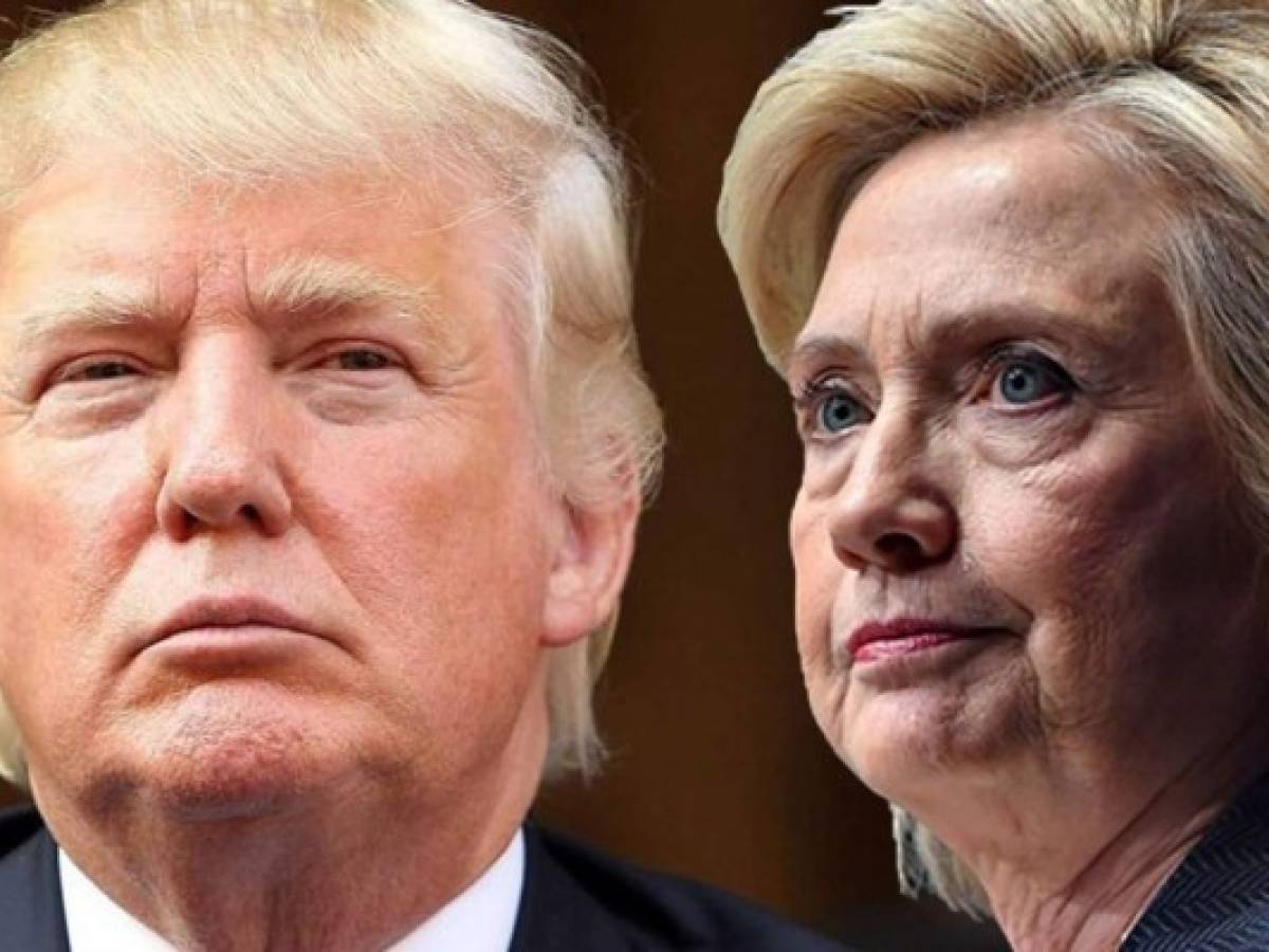 Clinton y Trump igualados en sondeo sobre elección presidencial