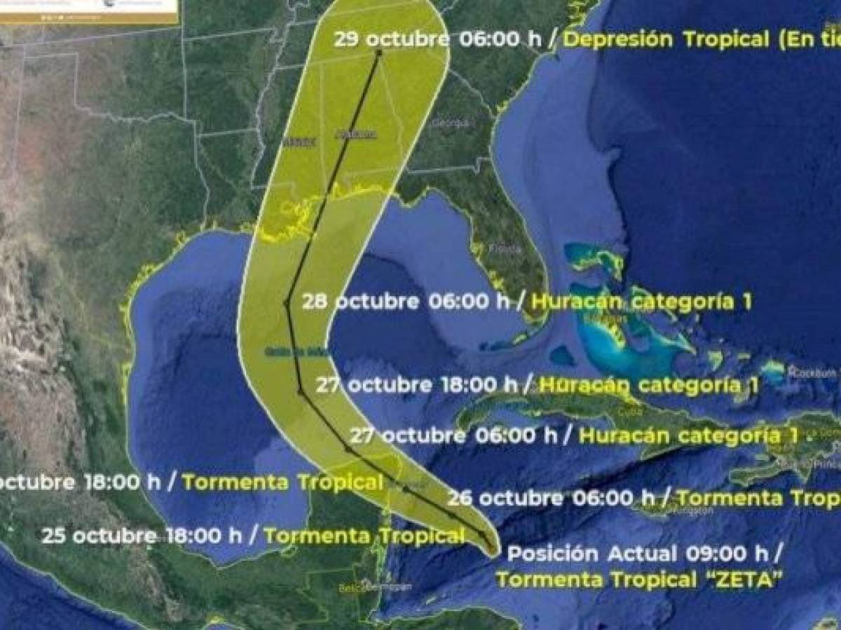 Cancún emite alerta naranja por tormenta tropical 'Zeta'