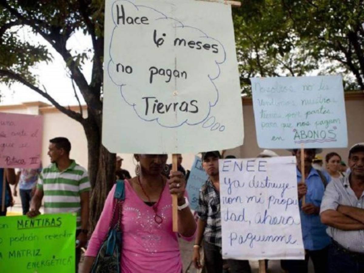 Honduras: afectados por construcción de represa exigen pago de tierras