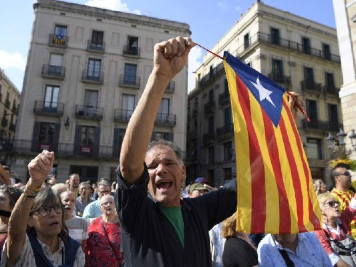 Protestas en Cataluña por captura de líderes independentistas