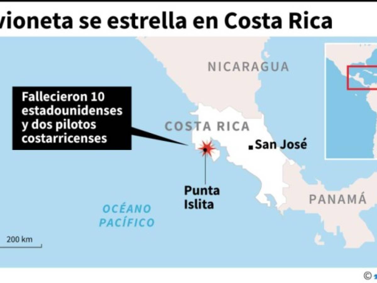 Costa Rica: Autoridades investigan causa de accidente aéreo