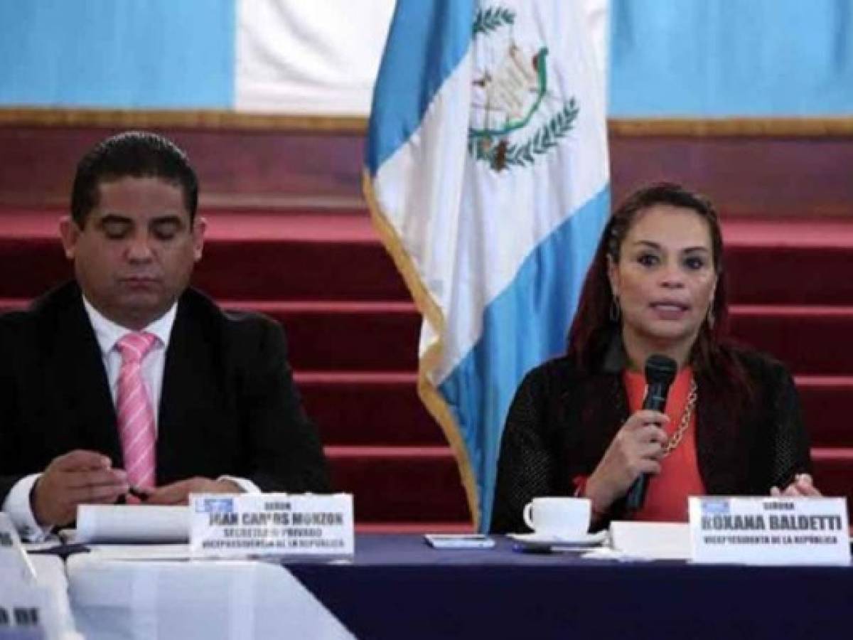 Escándalo de corrupción roza a vicepresidenta de Guatemala