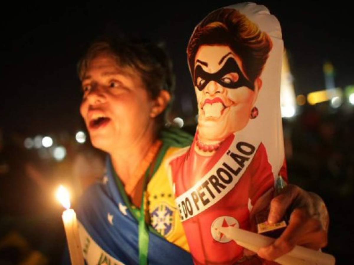 Brasileños se dividen para esperar resultado de impeachment de Dilma Rousseff