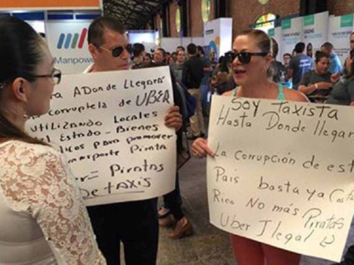 Taxistas ticos fuerzan abandono de Uber en Expoempleo