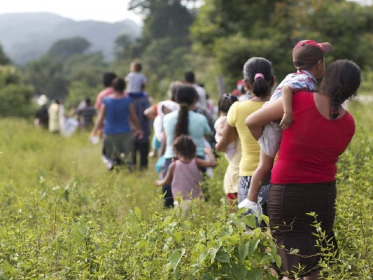 Más familias centroamericanas huyen a México