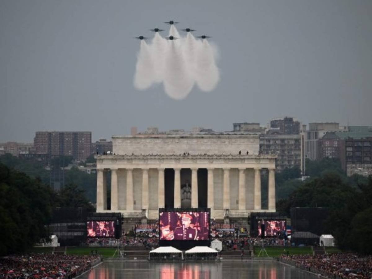 Trump celebró el poderío y la unidad de EEUU en polémico 4 de Julio