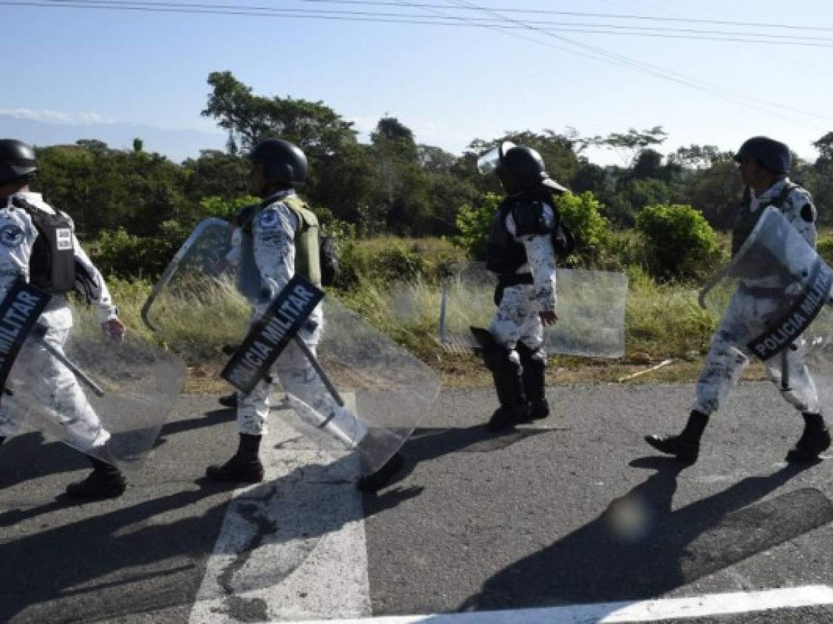 Caravana migrante será recibida por control de seguridad en México