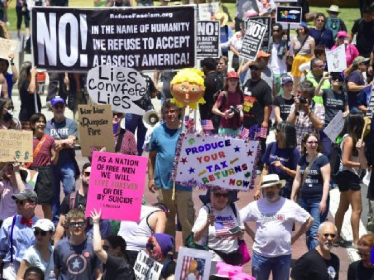Marchas anti Trump se extienden por todo el planeta
