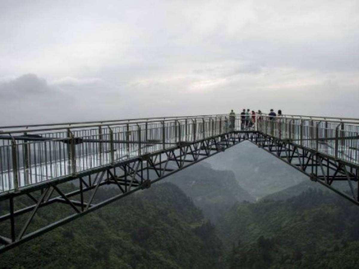 En fotos: El puente de cristal de China
