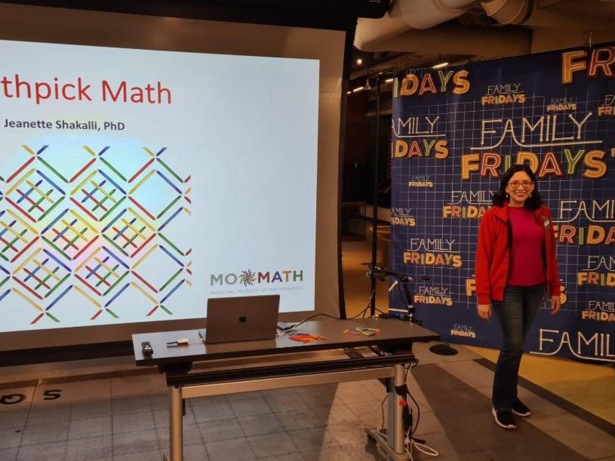 Panameña expone en el Museo Nacional de Matemáticas en Nueva York