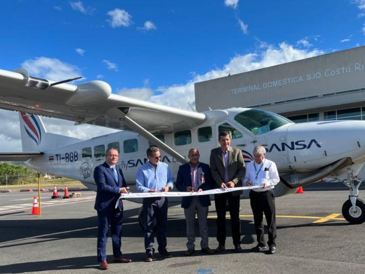 Aerolínea SANSA reconecta San José y Managua