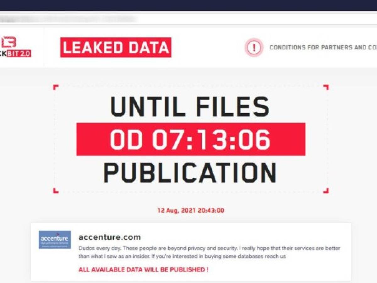Accenture es víctima de un ataque de ransomware