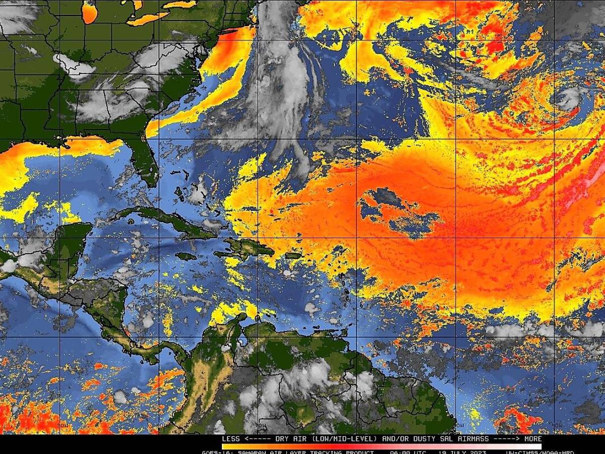 Densa nube de polvos del Sahara afectará a Centroamérica durante varios días