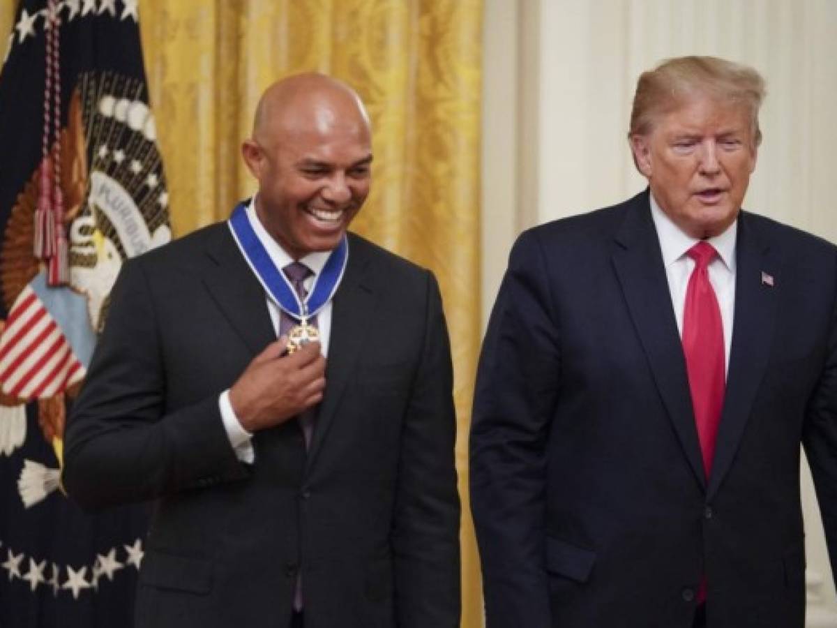 Panameño Mariano Rivera recibe Medalla Presidencial de la Libertad