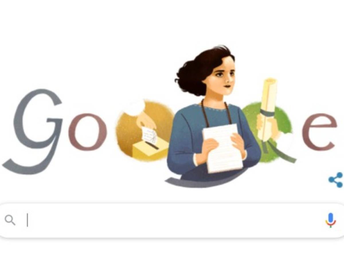 La primera mujer en votar en América Latina, protagonista del Doodle de Google