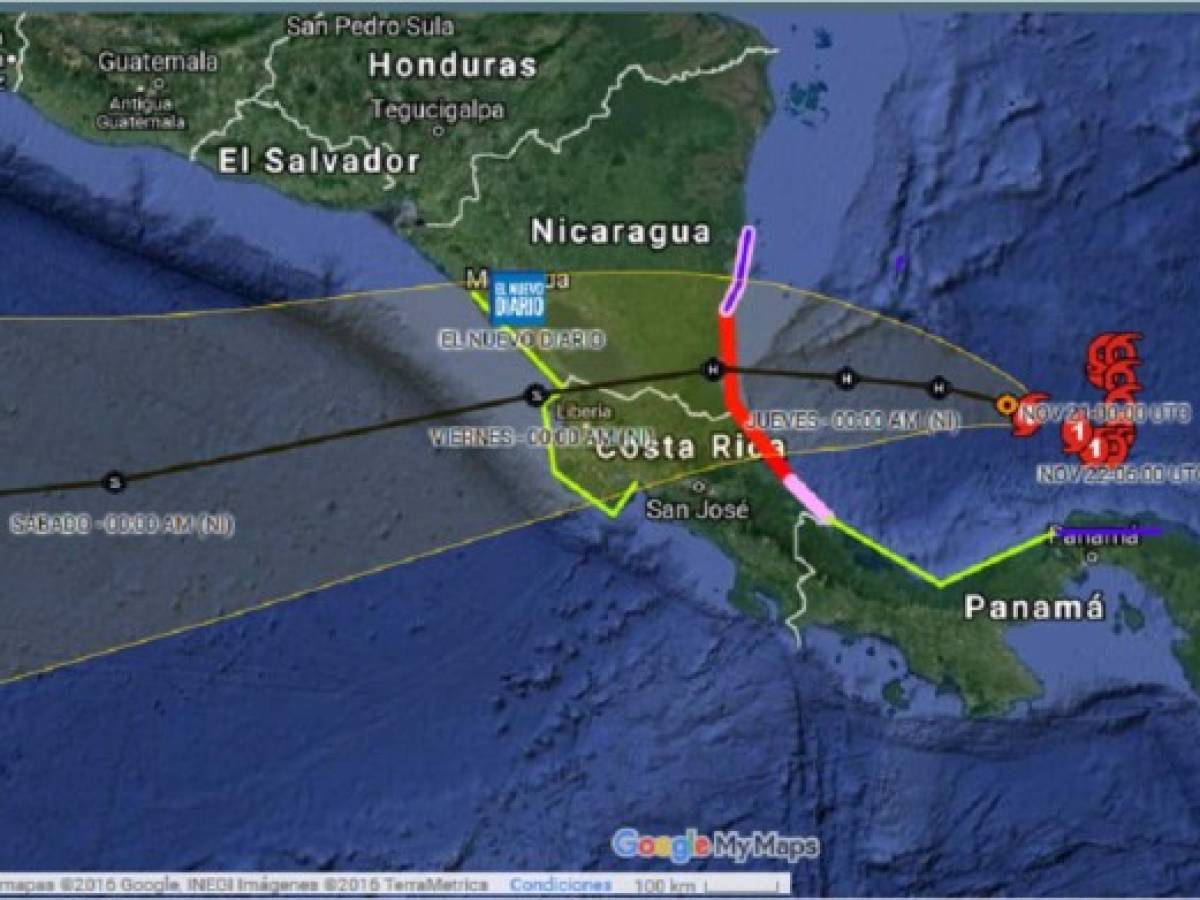 Otto pierde fuerza y se degrada a tormenta tropical