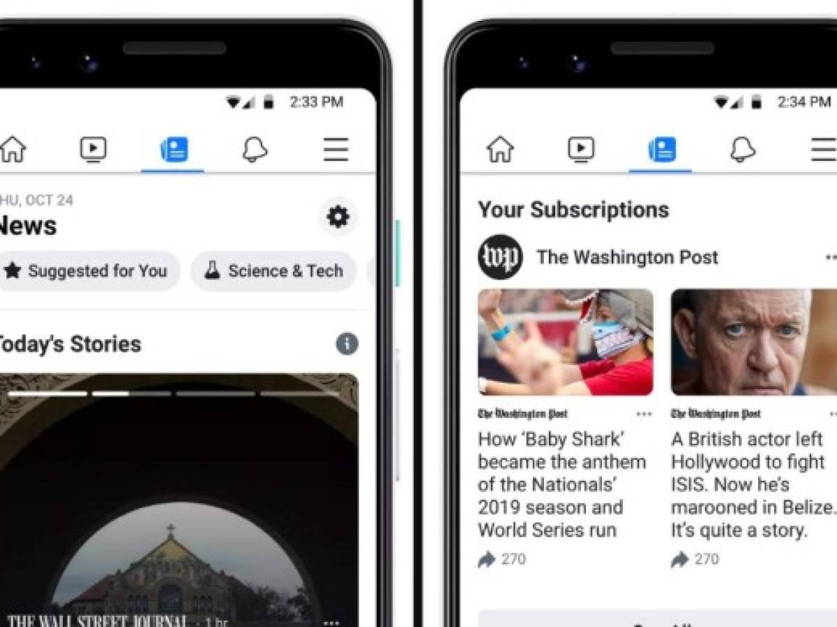 Facebook News se expande fuera de EE.UU.