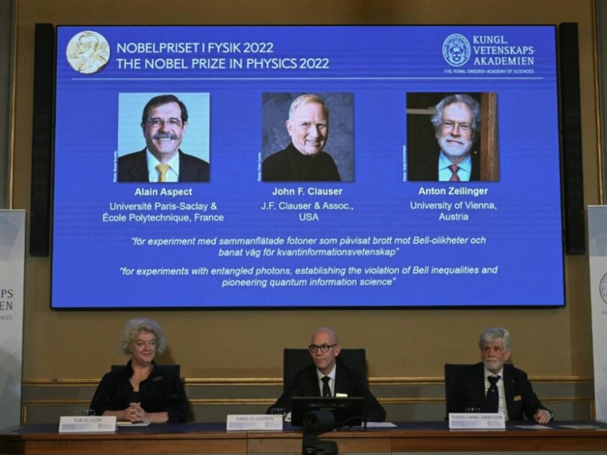 Premio Nobel de Física para tres pioneros del mundo cuántico