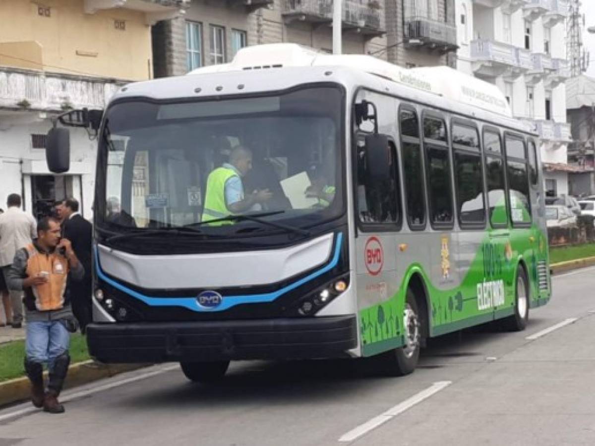 Panamá: La alcaldía de Ciudad de Panamá pone a prueba buses eléctricos